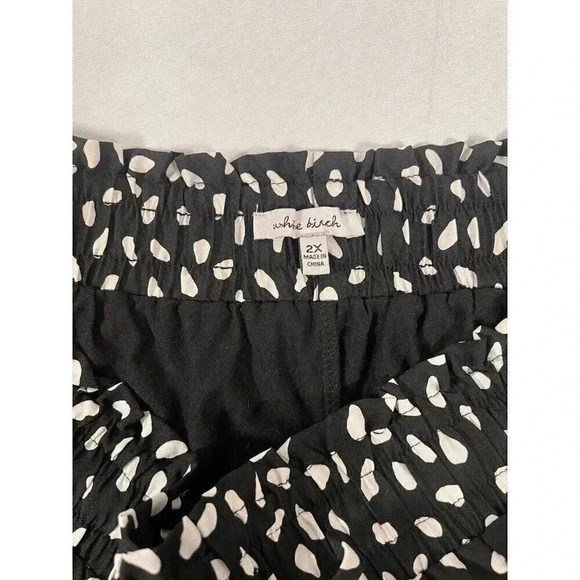White Birch Skirt with Short underneath in Black and White Print Size 2X - Picture 3 of 5